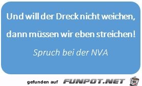 Und will der Dreck nicht weichen