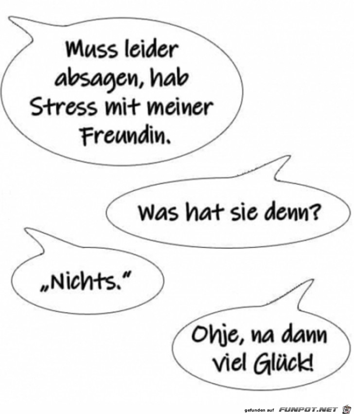 Stress mit der Freundin