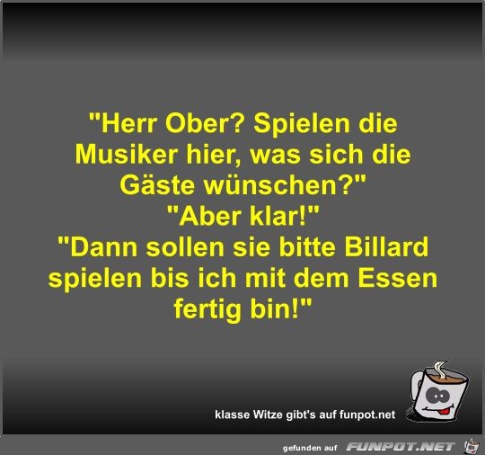 Herr Ober?