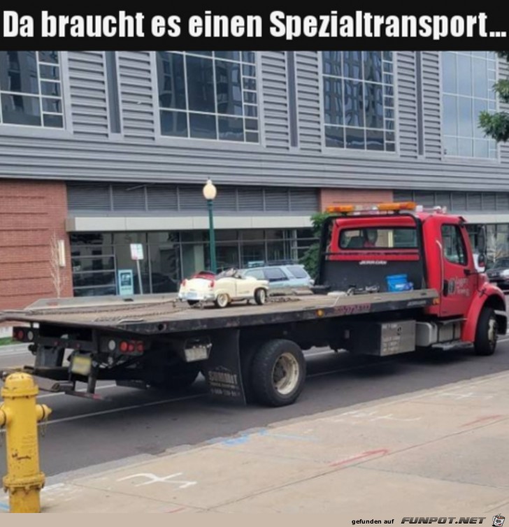 Ein Spezialtransport