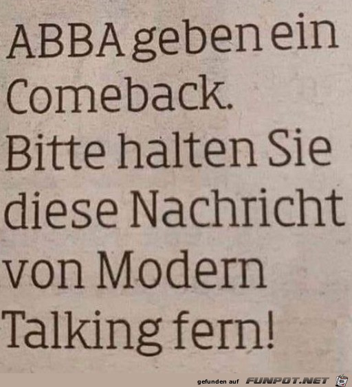 Comeback von Abba