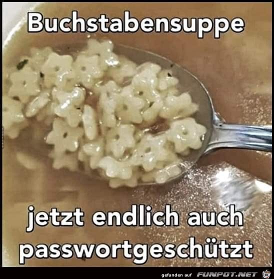 Buchstabensuppe