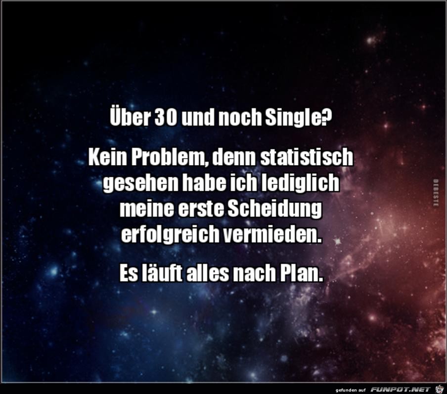 ber 30 und noch Single ?