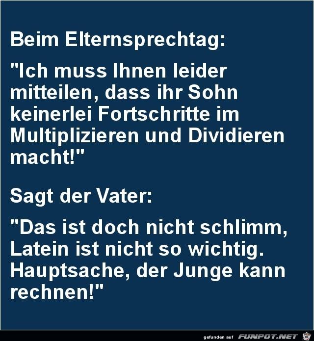 Beim Elternsprechtag