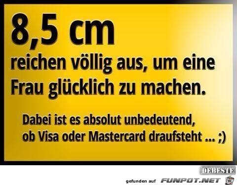 8,5 cm reichen vllig aus