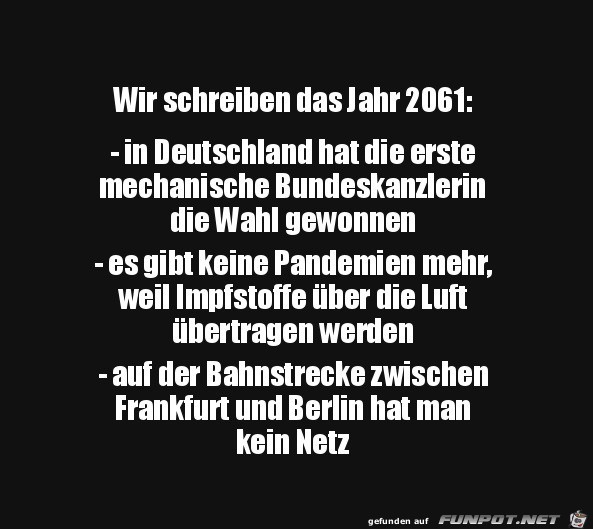 Im Jahr 2061