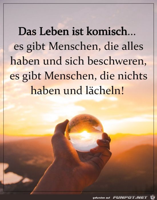 Das Leben ist komisch