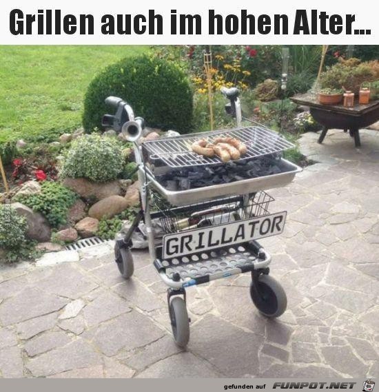 Grillen auch im hohen Alter