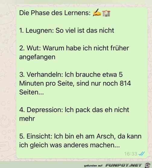 Phasen des Lernens