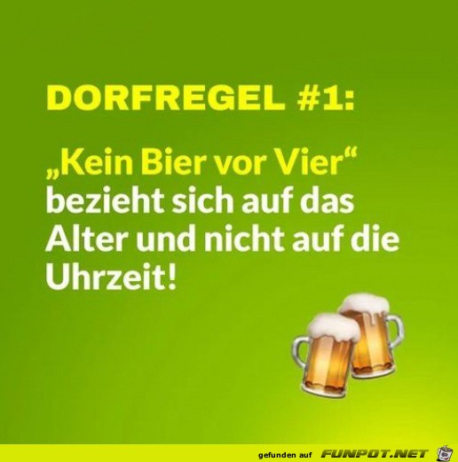 Kein Bier vor Vier