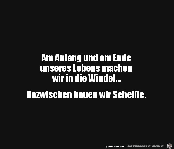 Am Anfang und am Ende