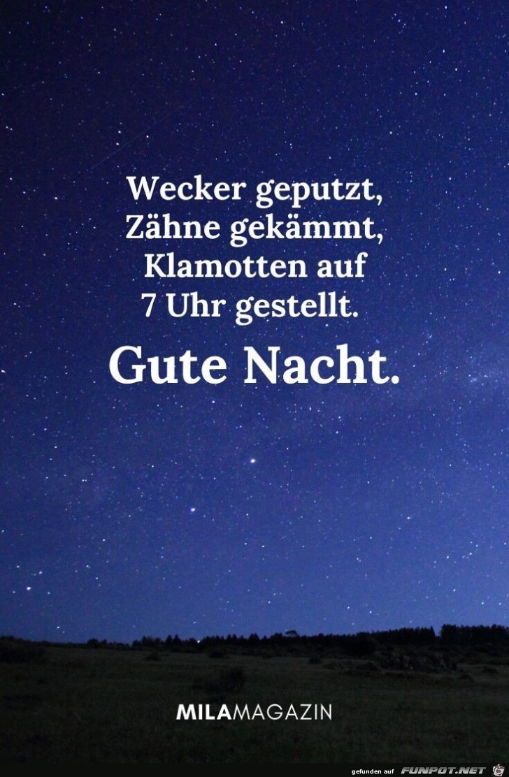 Gute Nacht