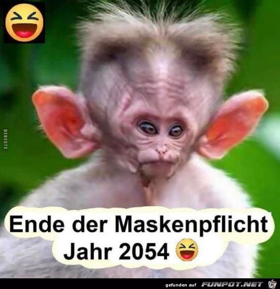 Ende der Maskenpflicht 2054