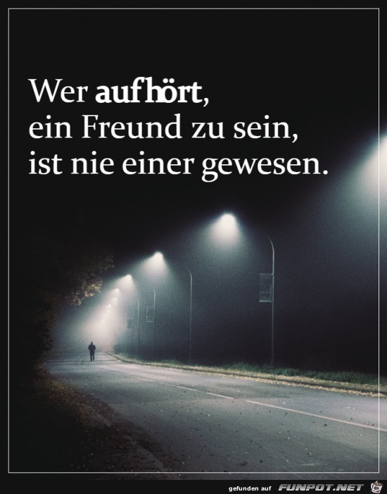 Ein Freund sein