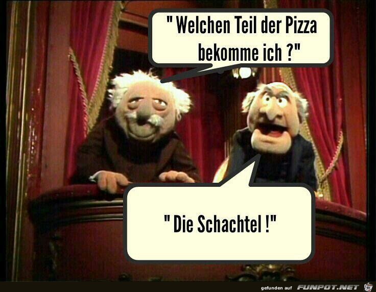 Welchen Teil der Pizza bekomme ich ?