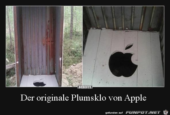 Der originale Plumpsklo von Apple