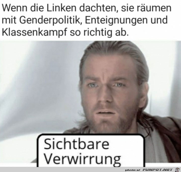 Sichtbare Verwirrung