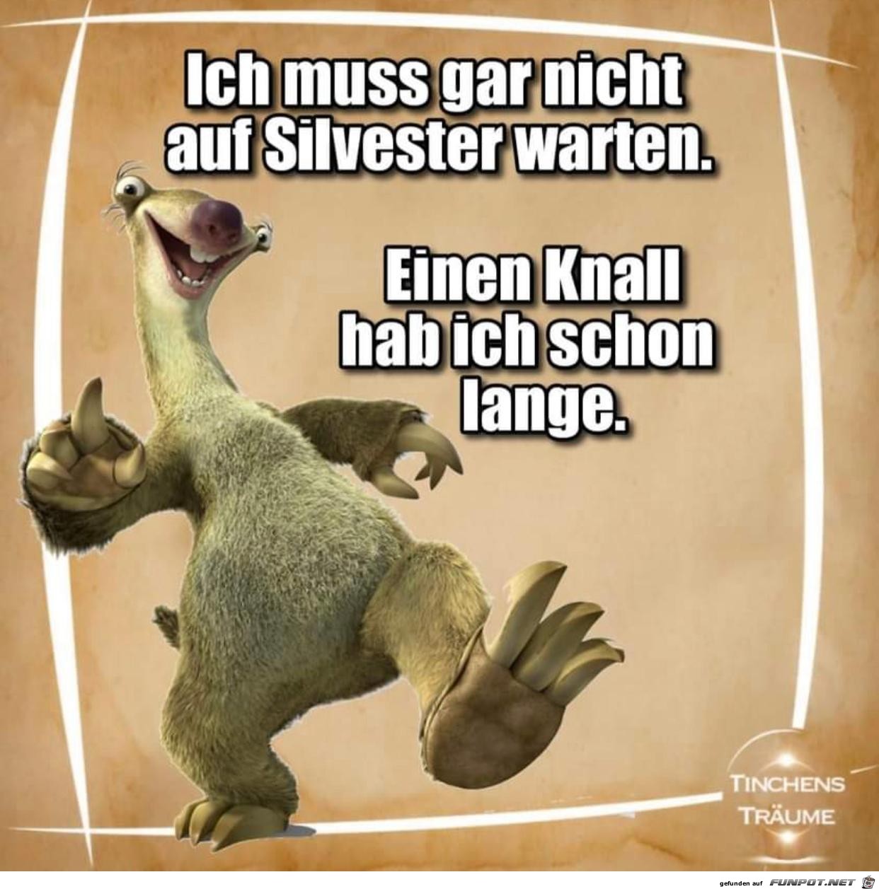 Einen Knall hab ich schon lange