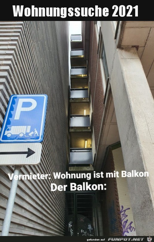 Wohnung mit Balkon