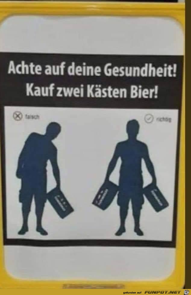 Achte auf deine GEsundheit