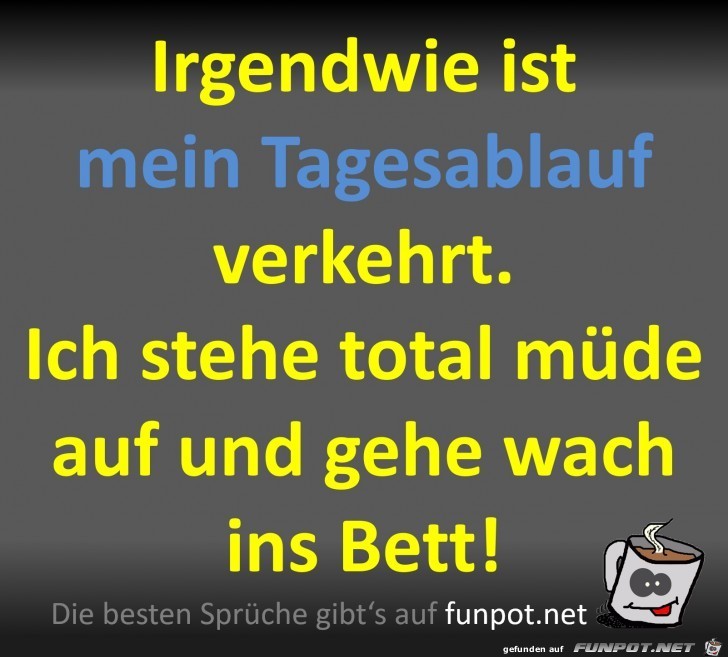 Mein Tagesablauf