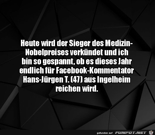 Der Medizin-Nobelpreis