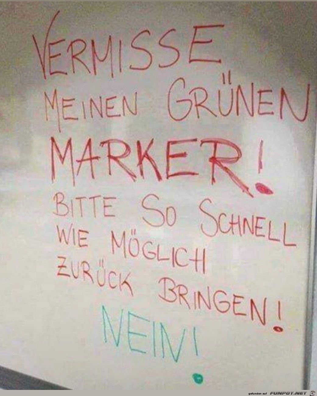 Vermisse meinen Marker