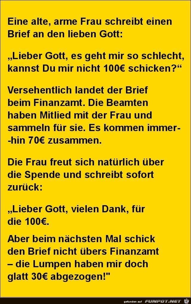 Brief an den Lieben Gott