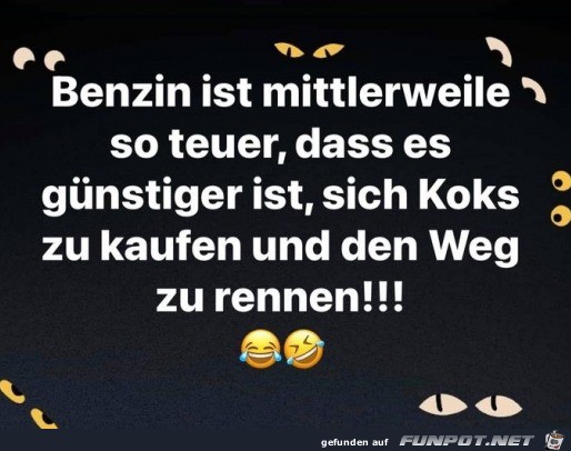 Benzin ist teuer