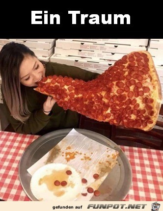 Ein Traum diese Pizza