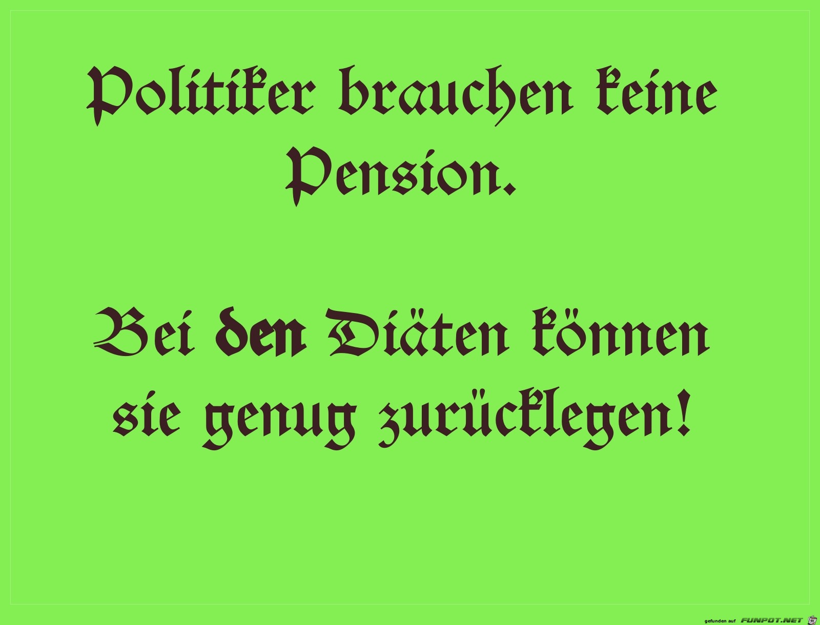 politiker pension