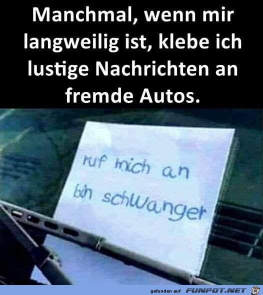 lustige Nachricht