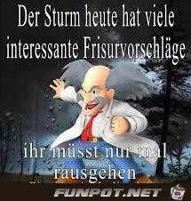 Bei dem Sturm