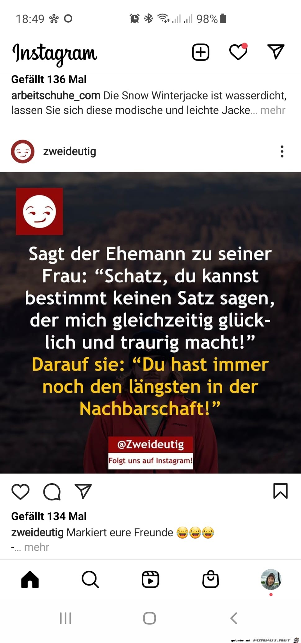 einen Satz sagen