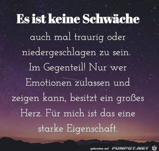 Emotionen sind keine Schwche