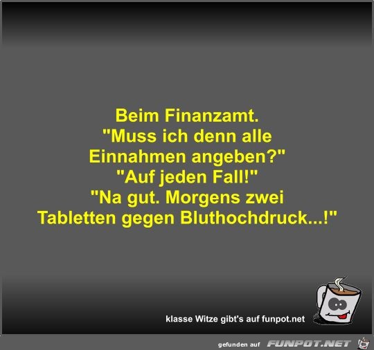 Beim Finanzamt