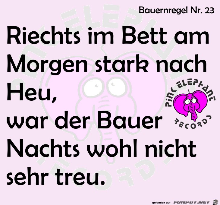 0213 - Bauernregel 23 0213 - Bauernregel 23