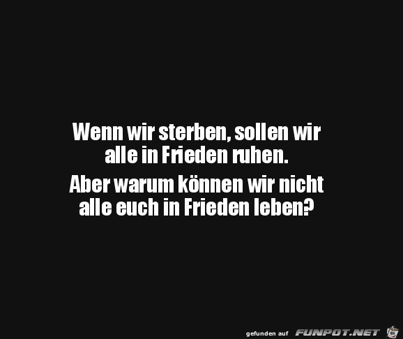 In Frieden leben