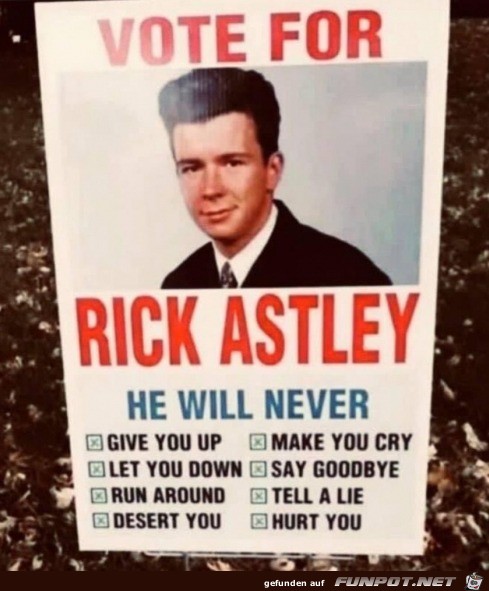 Rick Astley ist schon ein super Typ