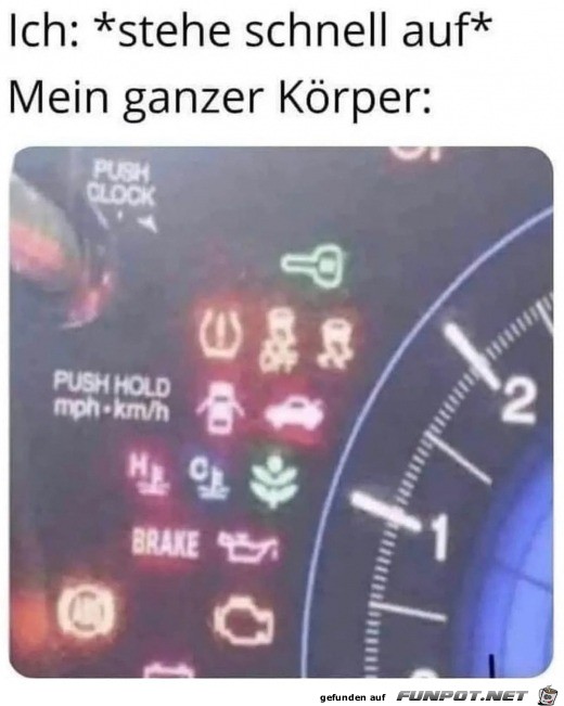 Wenn ich schnell aufstehe