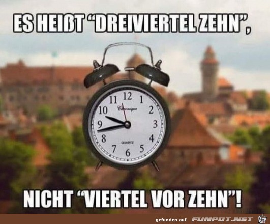 Die Uhrzeit