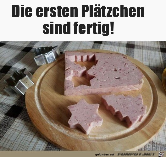 Die ersten Pltzchen