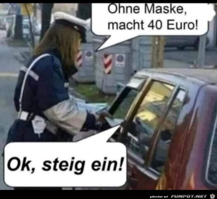 Ohne Maske