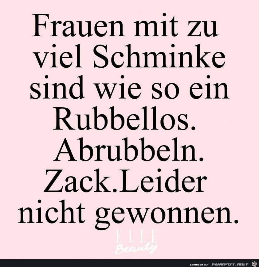 Viel Schminke