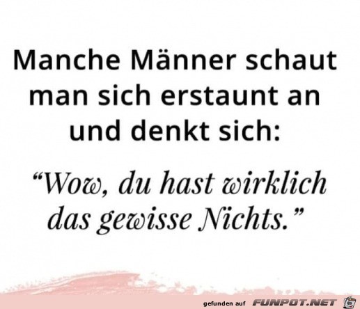 Das gewisse Nichts