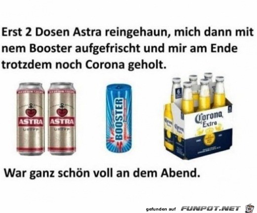 Corona geholt