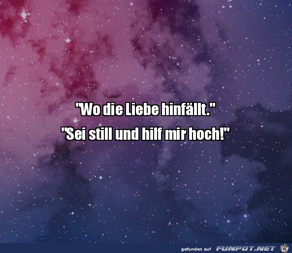 Wo die Liebe hinfllt