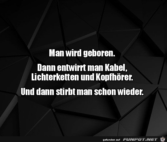 Man wird geboren