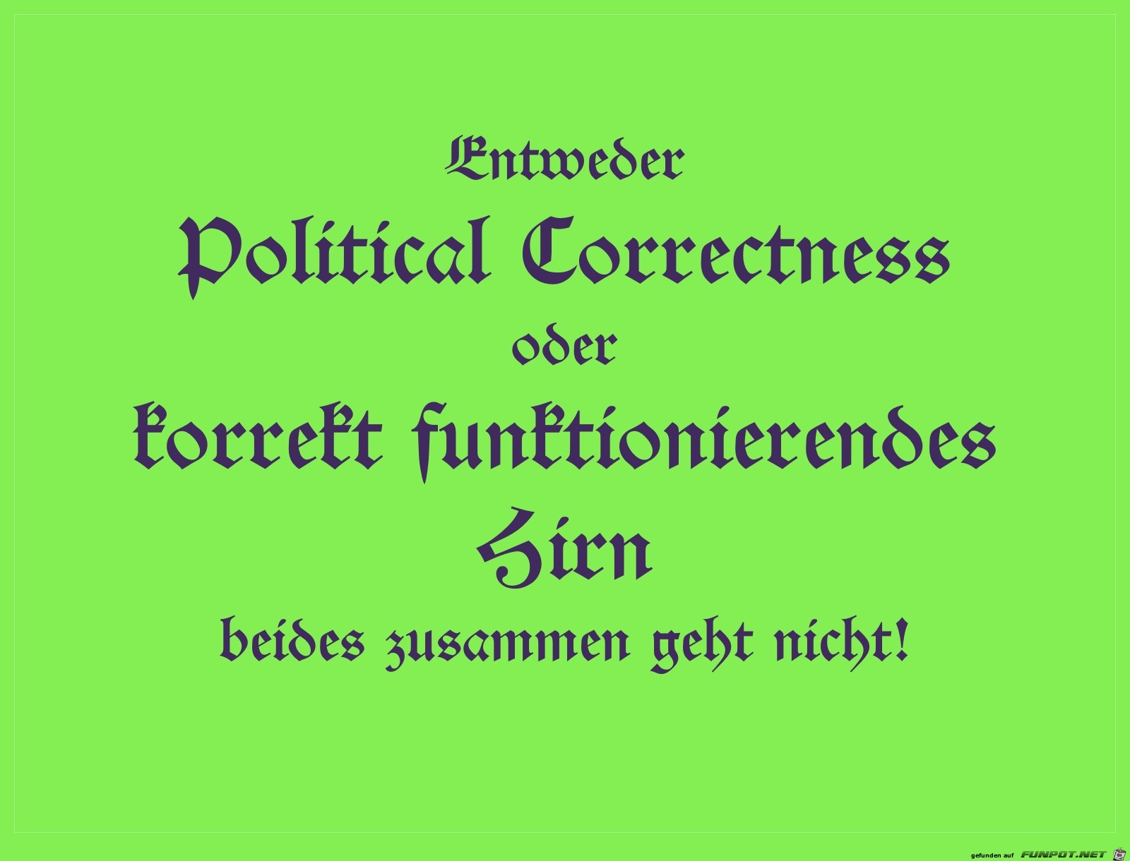 political correctness oder
