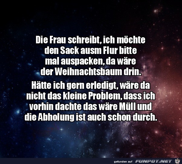 Der Sack im Flur